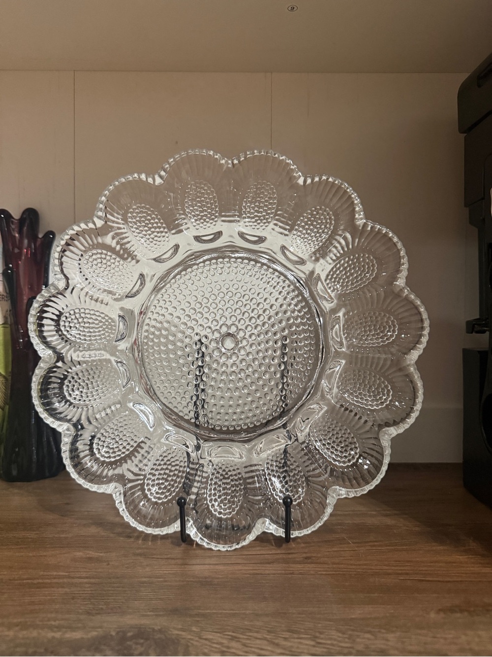 Indiana Glass Hobnail Egg Plate